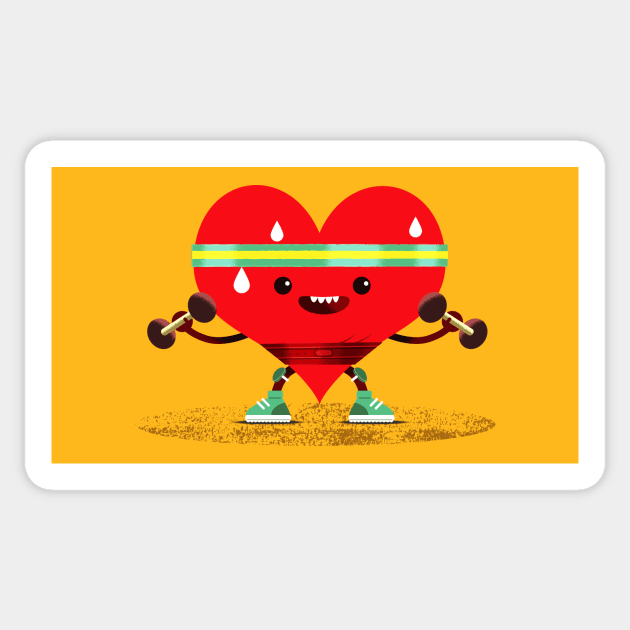 Strong Heart Sticker by JAOC28